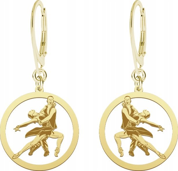 Radziszewska Jewellery Kolczyki Złote Taniec Latino Bigiel Prezent GRAWER DEDYKACJA GRATIS