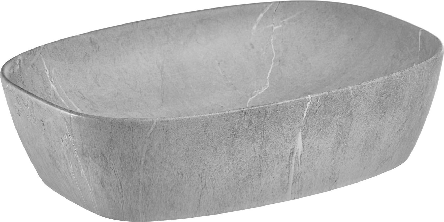 Umywalka Comad Umywalka owalna, nablatowa, Anna, 51x40x14 cm, szary