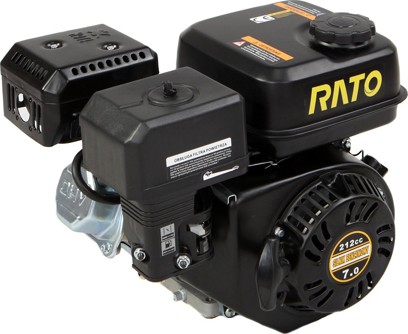 Rato SILNIK RATO R210 SPALINOWY BENZYNOWY 7 KM WAŁ 19 mm MOTOR - EWIMAX - OFICJALNY DYSTRYBUTOR - AUTORYZOWANY DEALER RATO