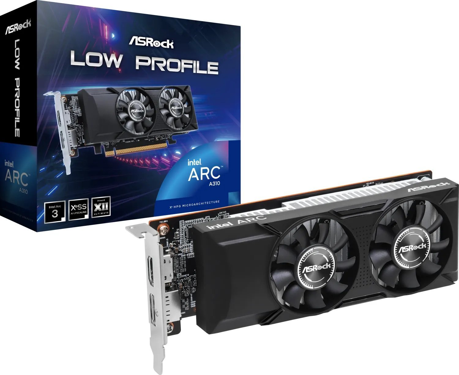 Karta graficzna ASRock Arc A310 Low Profile 4GB GDDR6 (A310 LP 4G)