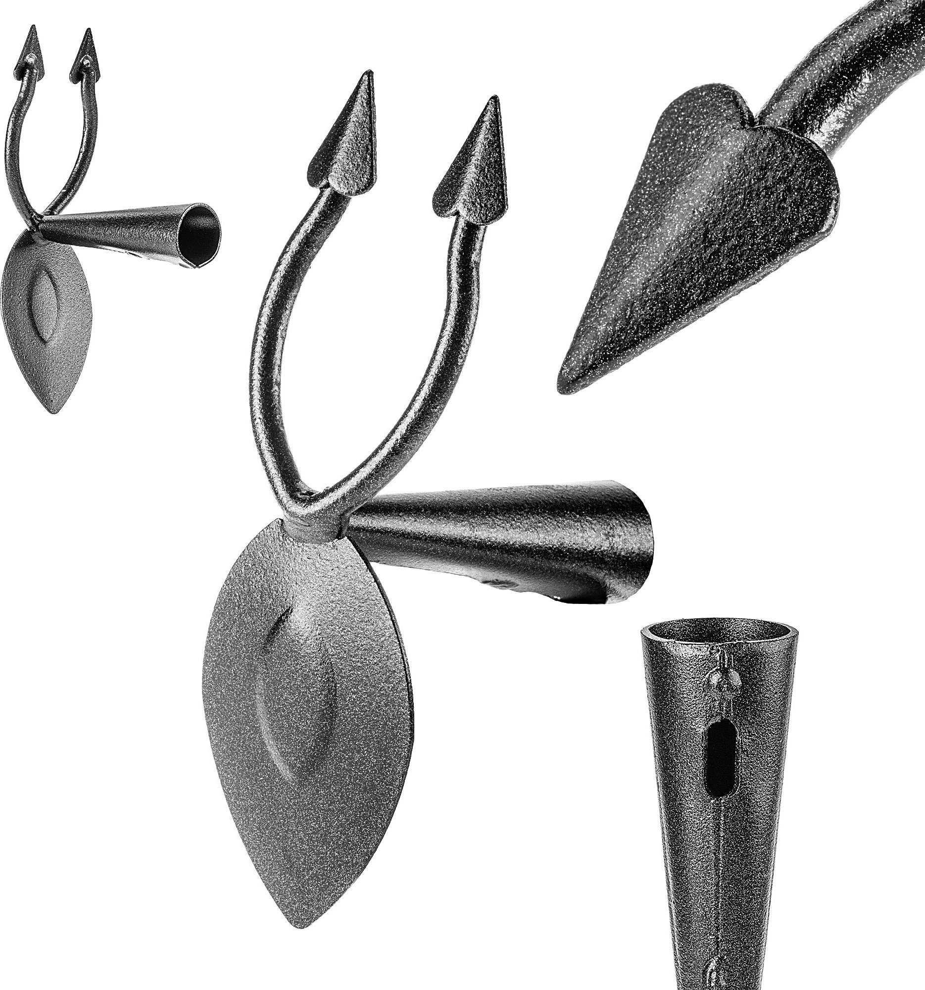 Kadax KADAX Pazurki Haczki Ogrodowe 2-Zębne Stalowe Ogrodnicze Spulchniacz Do Aeracji