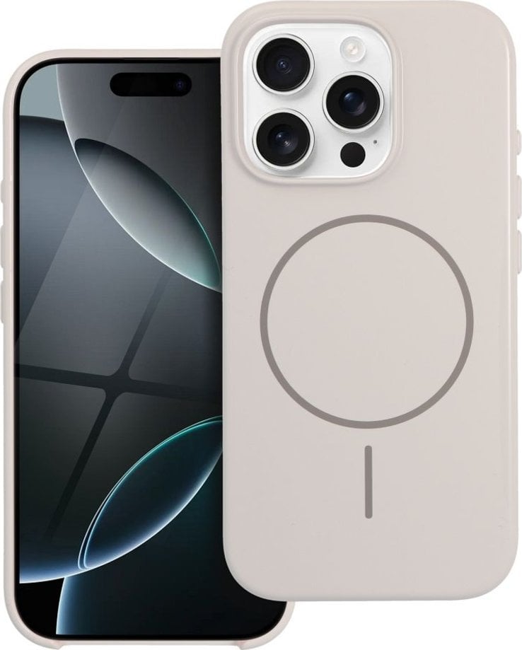 Glossy Mag Cover kompatybilny z MagSafe pasuje do IPHONE 16 PRO MAX biały