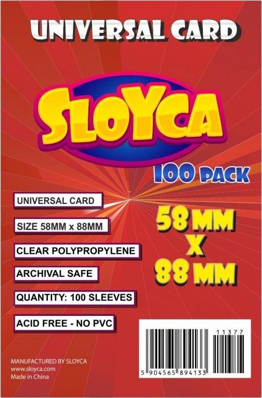 Sloyca Koszulki Universal Card 58x88mm (100szt) SLOYCA