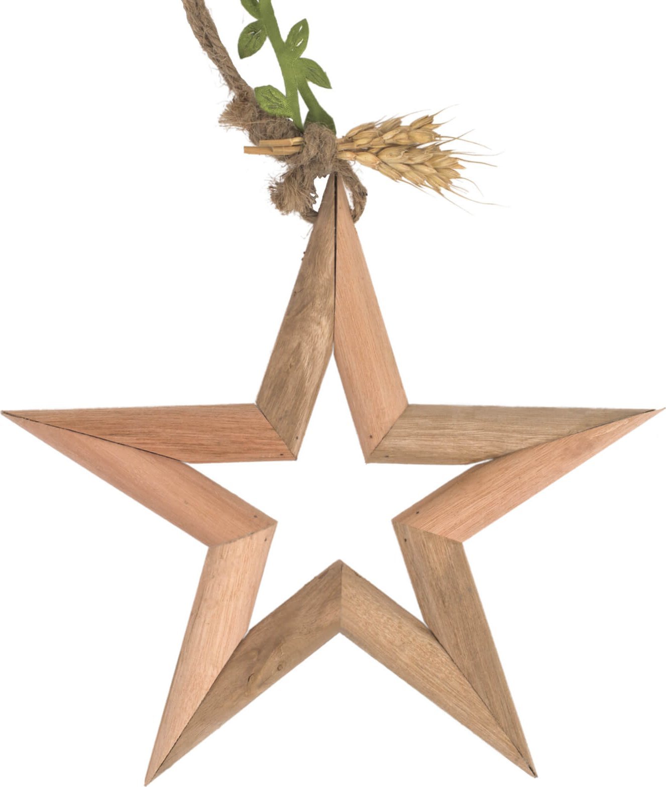 Direct Home and Garden Zawieszka gwiazda drewniana