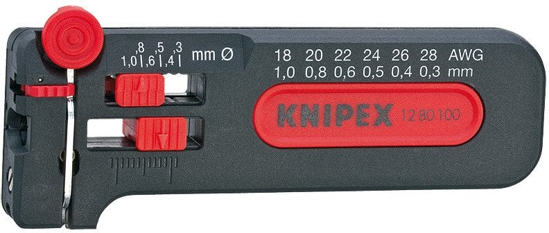 Knipex 12 80 100 SB, 34 g, Grey, Red