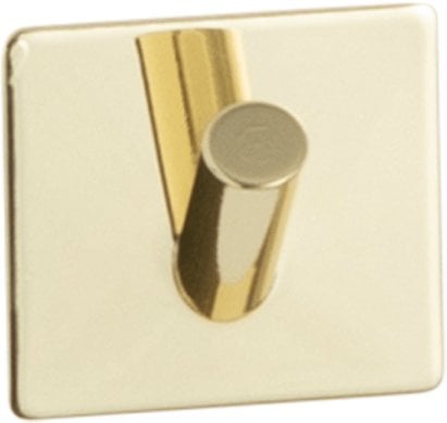 Selvklæbende krog - enkelt - Messing