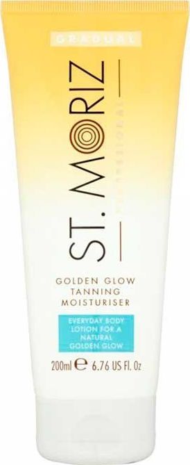 St Moriz Palaipsniui įdegį suteikaintis drėkinamasis kūno losjonas St. Moriz Golden Glow 200 ml