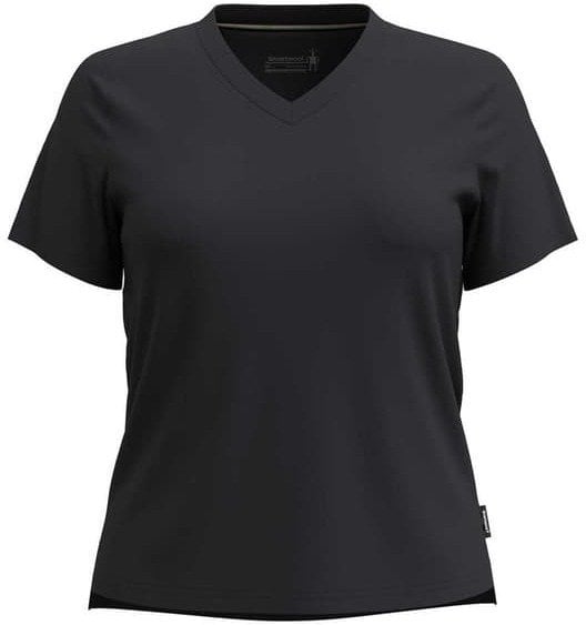 Smartwool W'S Perfect V-Neck Short Sleeve Tee, 001 | black, S