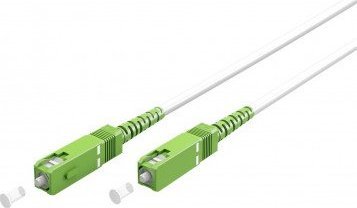 Goobay Kabel światłowodowy (FTTH), Singlemode (OS2) White, biały (Simplex), 0,5 m - Długość kabla 0.5 m
