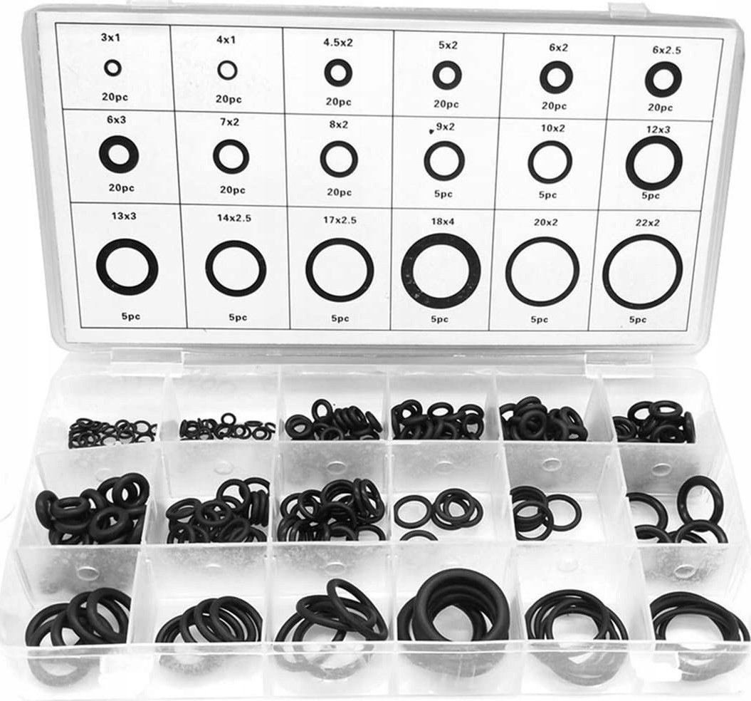 ZESTAW ORINGÓW ORINGI ORING OLEJOODPORNE 225 SZTUK