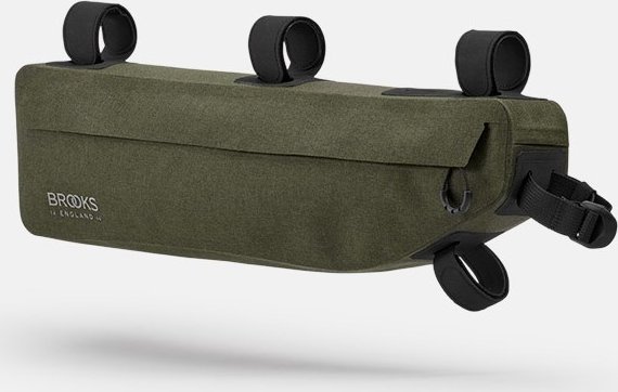 Brooks Torba na ramę BROOKS SCAPE FRAME BAG, Mud Green, Pojemność 3L, Mocowanie na paskach, Wodoodporna (NEW)