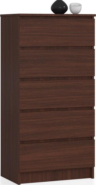 Fabryka Mebli Akord KOMODA K 60 cm 5 SZUFLAD WENGE