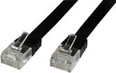 MicroConnect RJ-45/RJ-45 kat.6 2m Czarny (V-UTP602S-FLAT)