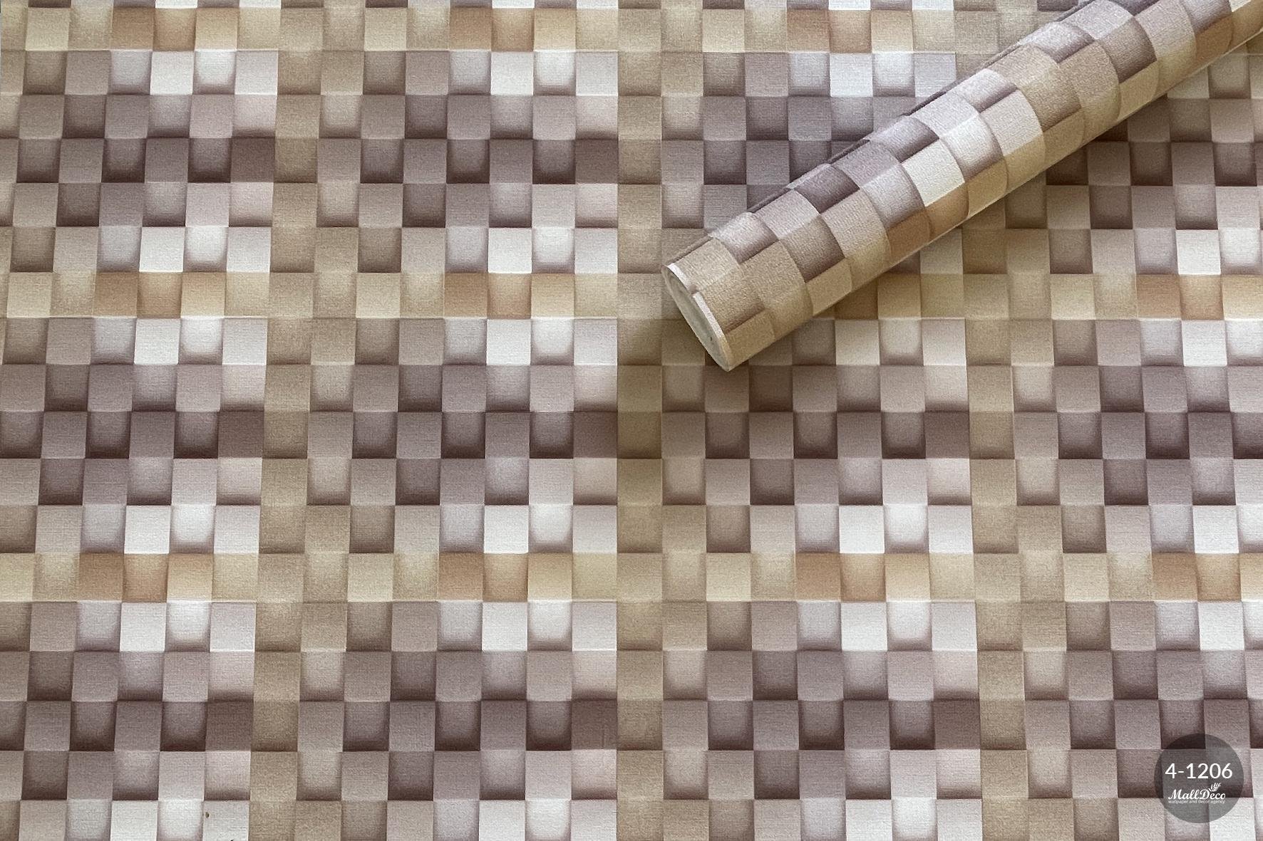 MallDeco BEŻOWA TAPETA TANECZNA