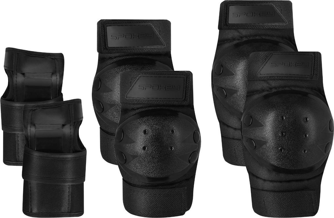 Spokey Zestaw ochraniaczy Shield Pro Czarne r. L