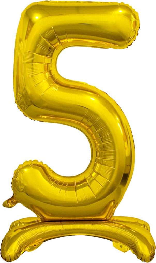 GoDan Balon foliowy cyfra 5 złota - 74 cm uniwersalny