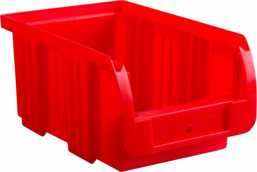AllIT Pojemnik magazynowy, warsztatowy nr 2 - 160x102x75 mm. Średni, Czerwony.