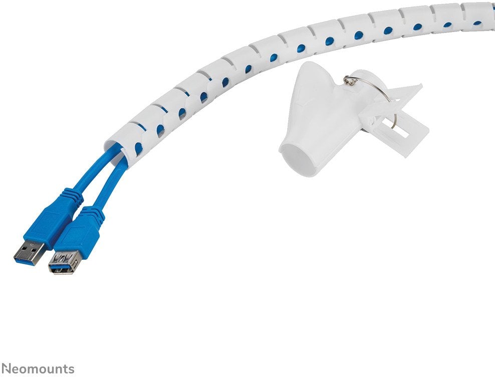 NEOMOUNTS Spiral Cable Wrap 20mm multiple cables white