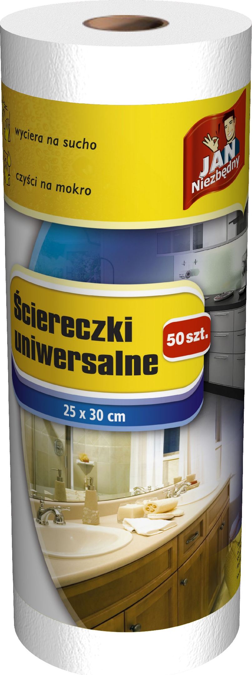 JAN Niezbędny Sarantis Jan Niezbędny Ściereczki na rolce białe 50szt