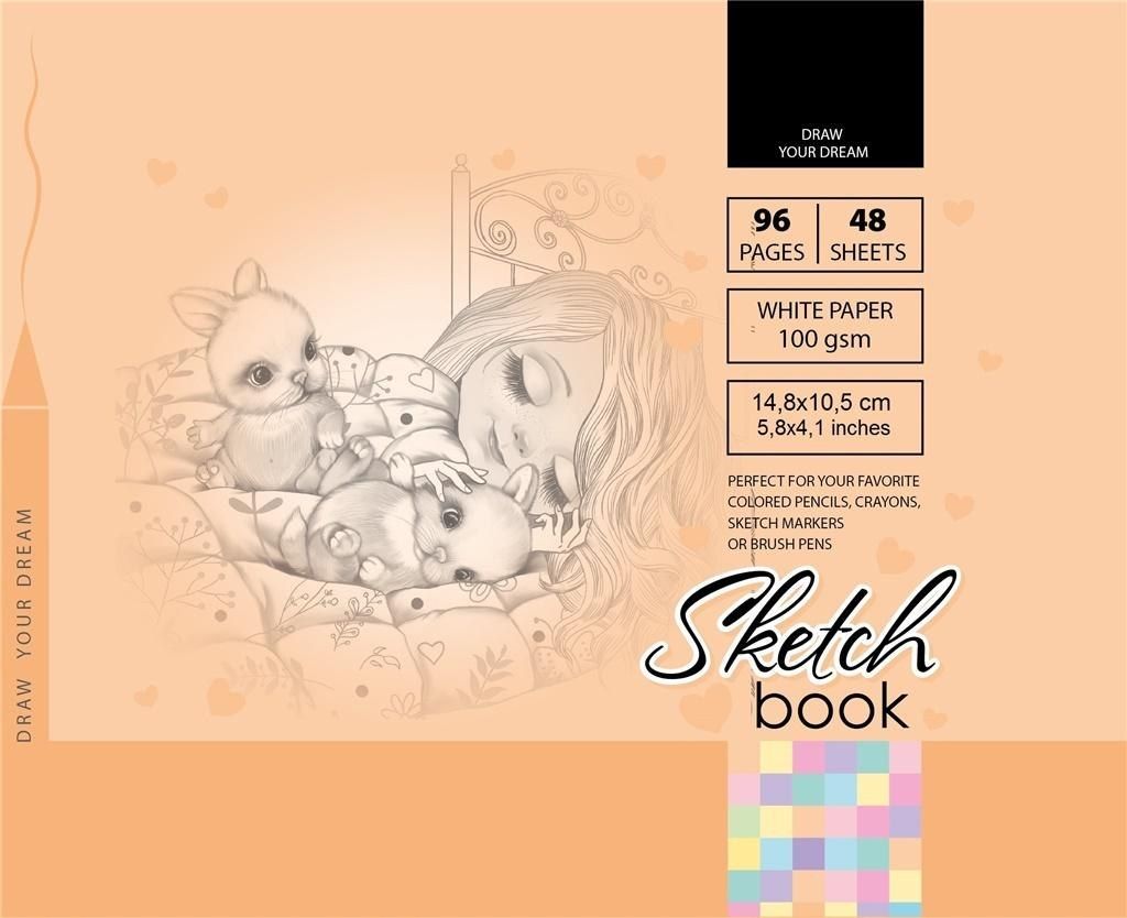 Fresh Szkicownik 10.5x14.8cm 96k pomarańczowy