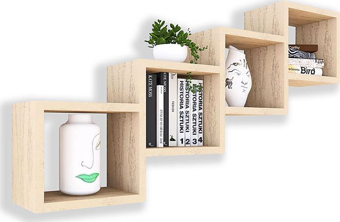 Elior Skandynawska półka ścienna dąb sonoma - Ritta