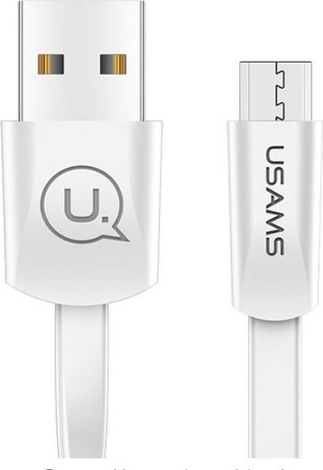 Kabel USB Usams USB-A - microUSB 1.2 m Biały (SJ201MIC02)