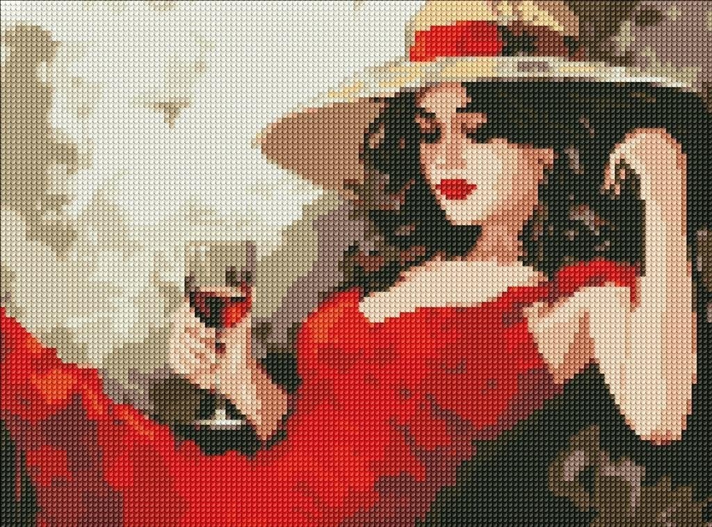 Norimpex Diamentowa mozaika - Dziewczyna w kapeluszu