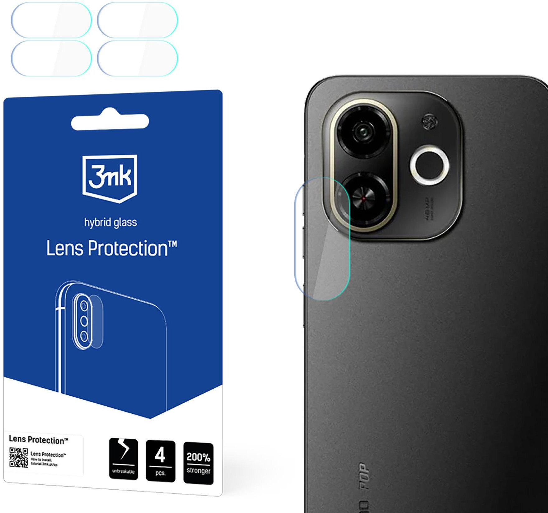 TECNO POP 9 5G - 3MK LENS PROTECTION