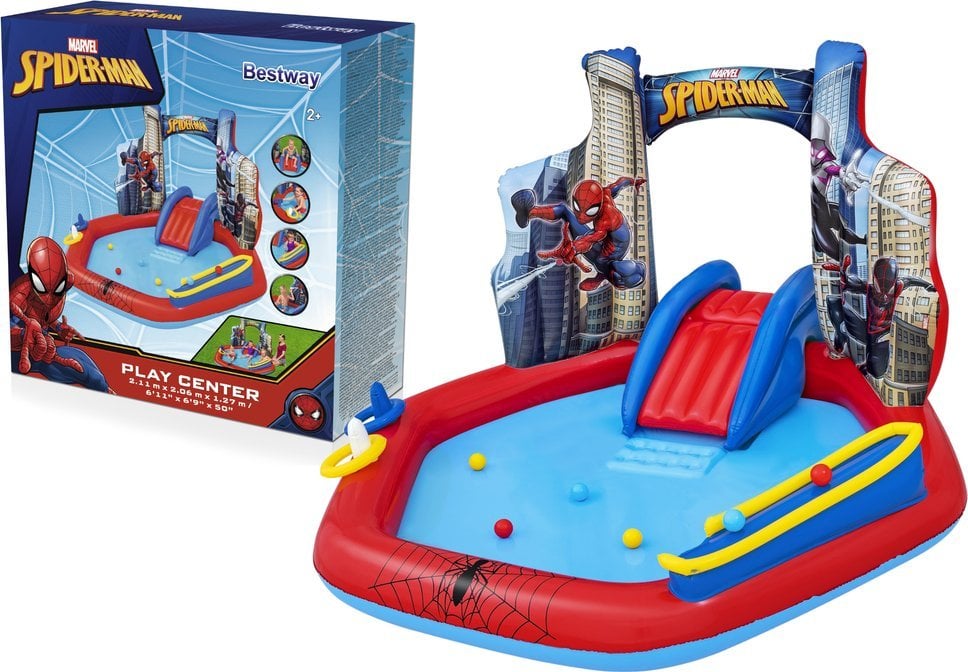 Bestway Dmuchany Plac Zabaw Spider Man 211 x 206 x 127 cm Bestway 98793