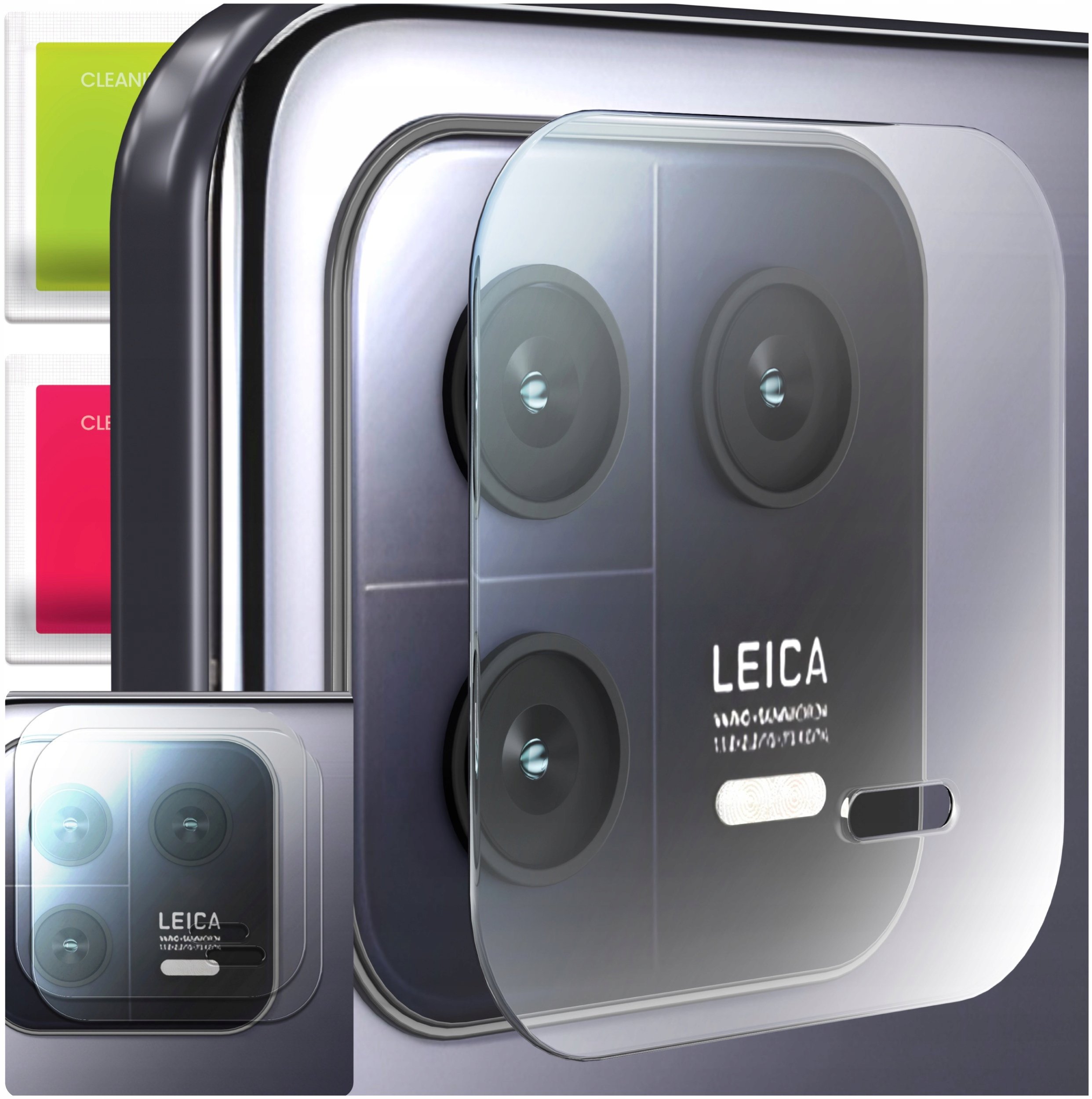 2-PAK Szkło Na Aparat Do Xiaomi 13 (Hartowane, Ochronne, Na Obiektyw, 9H)