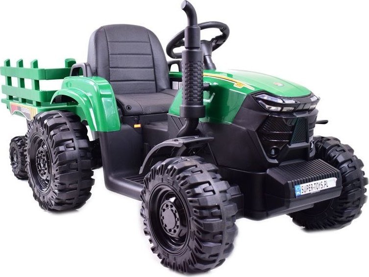 Import SUPER-TOYS MEGA TRAKTOR AGRICULTURE Z PRZYCZEPĄ 2X200, 24V, SZYBKI SUPER JAKOSĆ/JC000B