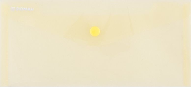 Donau Teczka kopertowa DONAU zatrzask, PP, DL, 180mikr., żółta