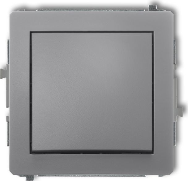 Karlik Łącznik Deco jednobiegunowy szary mat (27DWP-1)