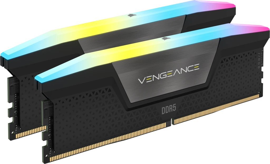 Pamięć Corsair Vengeance RGB, DDR5, 64 GB, 6000MHz, CL30 (CMH64GX5M2B6000C30)