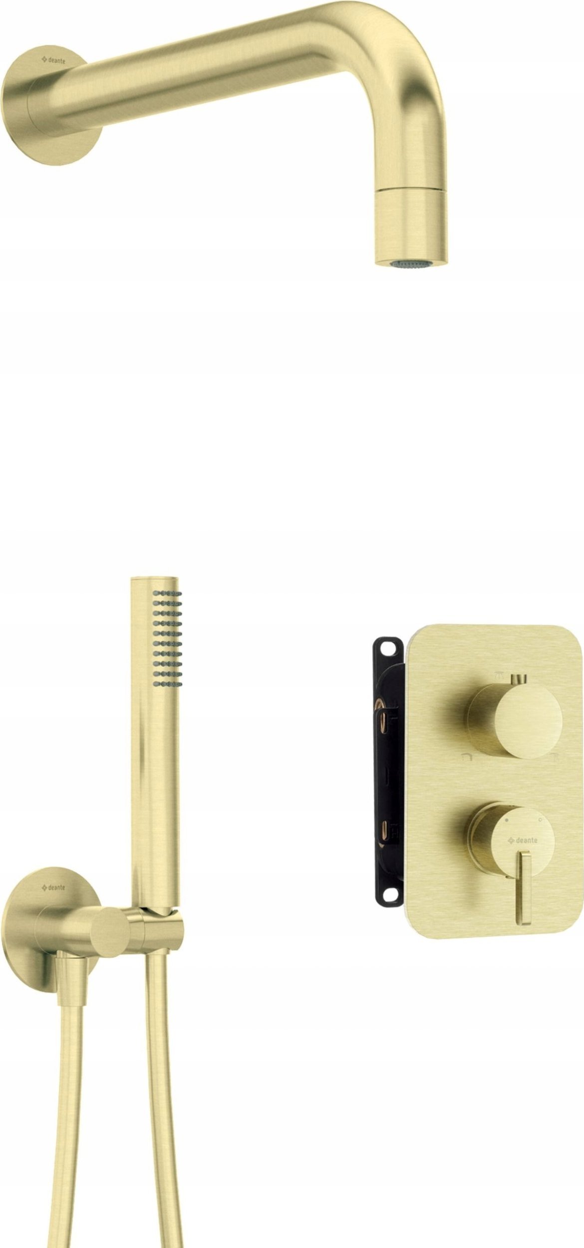 Bateria prysznicowa Deante Zestaw prysznicowy podtynkowy z BOXem mieszaczowym - z główką natryskową