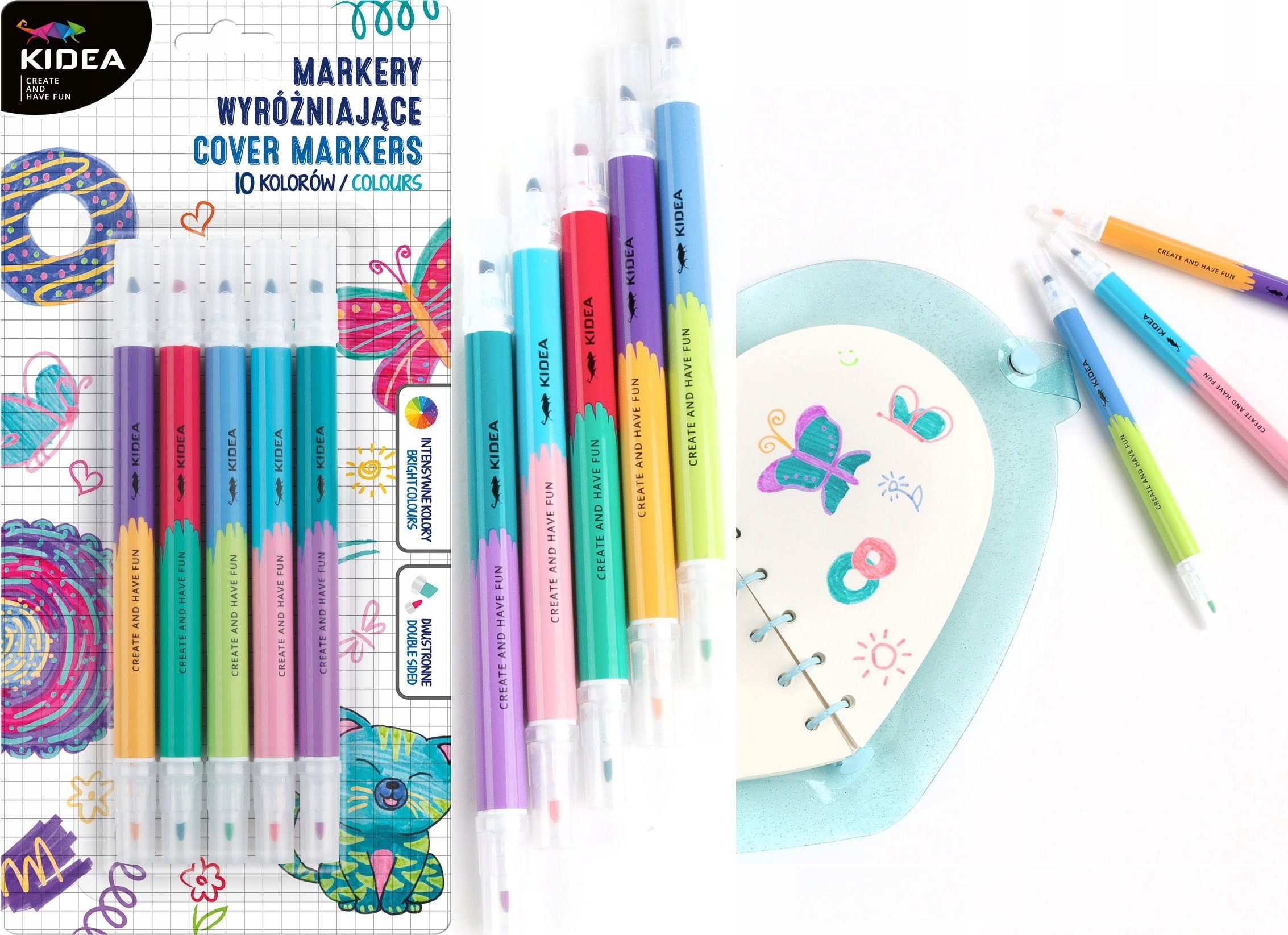 Derform MARKER WYROZNIAJACY 2STR 10KOL DERF KIDEA B/C