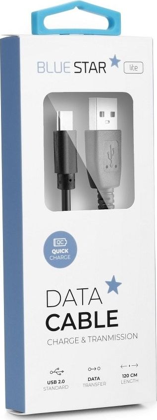 Kabel USB Partner Tele.com USB-A - USB-C Czarny