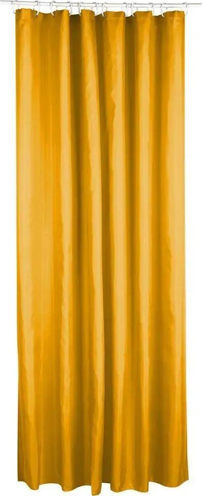 5five Zasłona prysznicowa z poliestru,180x200cm, musztardowy