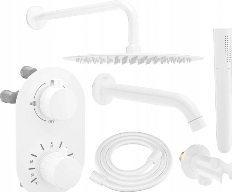 Zestaw prysznicowy Mexen Mexen Kai DR70 zestaw wannowo-prysznicowy podtynkowy z deszczownicą 30 cm, chrom - 77602DR70301-20