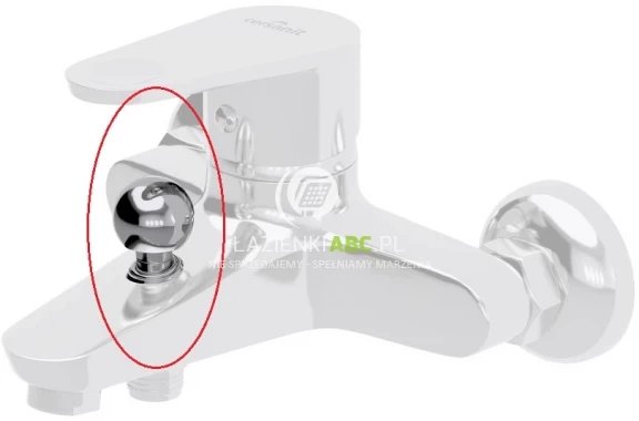 Cersanit PRZEŁĄCZNIK KRAN/SŁUCHAWKA BATERII WAN-NATR CARI (S951-100)