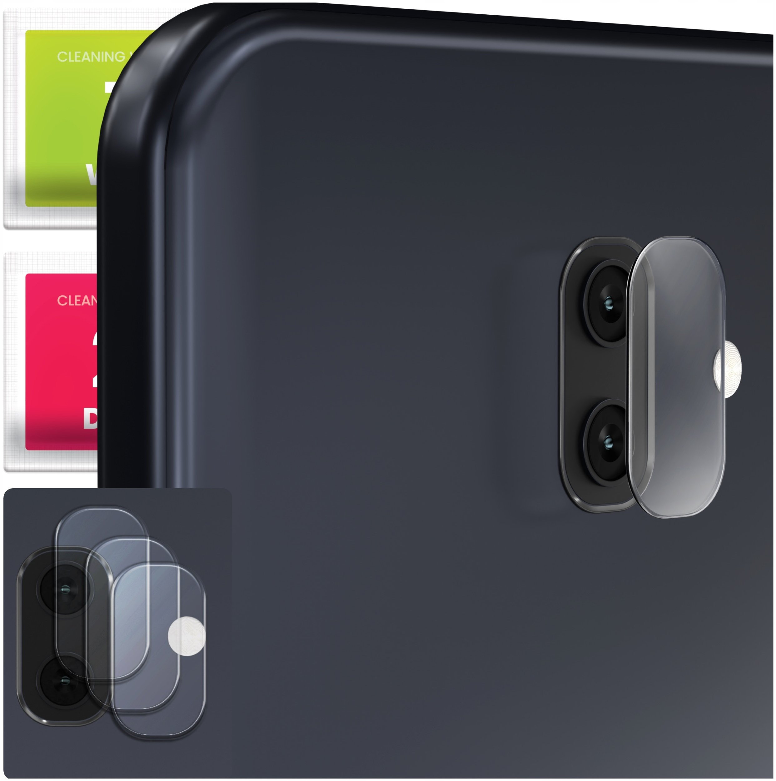 3-PAK Szkło Na Aparat Do Samsung Galaxy J6 Plus (Hartowane, Na Obiektyw)