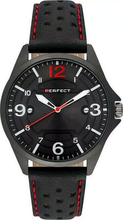 Zegarek Perfect Zegarek Perfect W120-05 męski perforowany pasek .