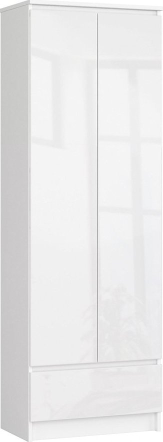 Elior Biały regał z drzwiczkami połysk - Prima 4X