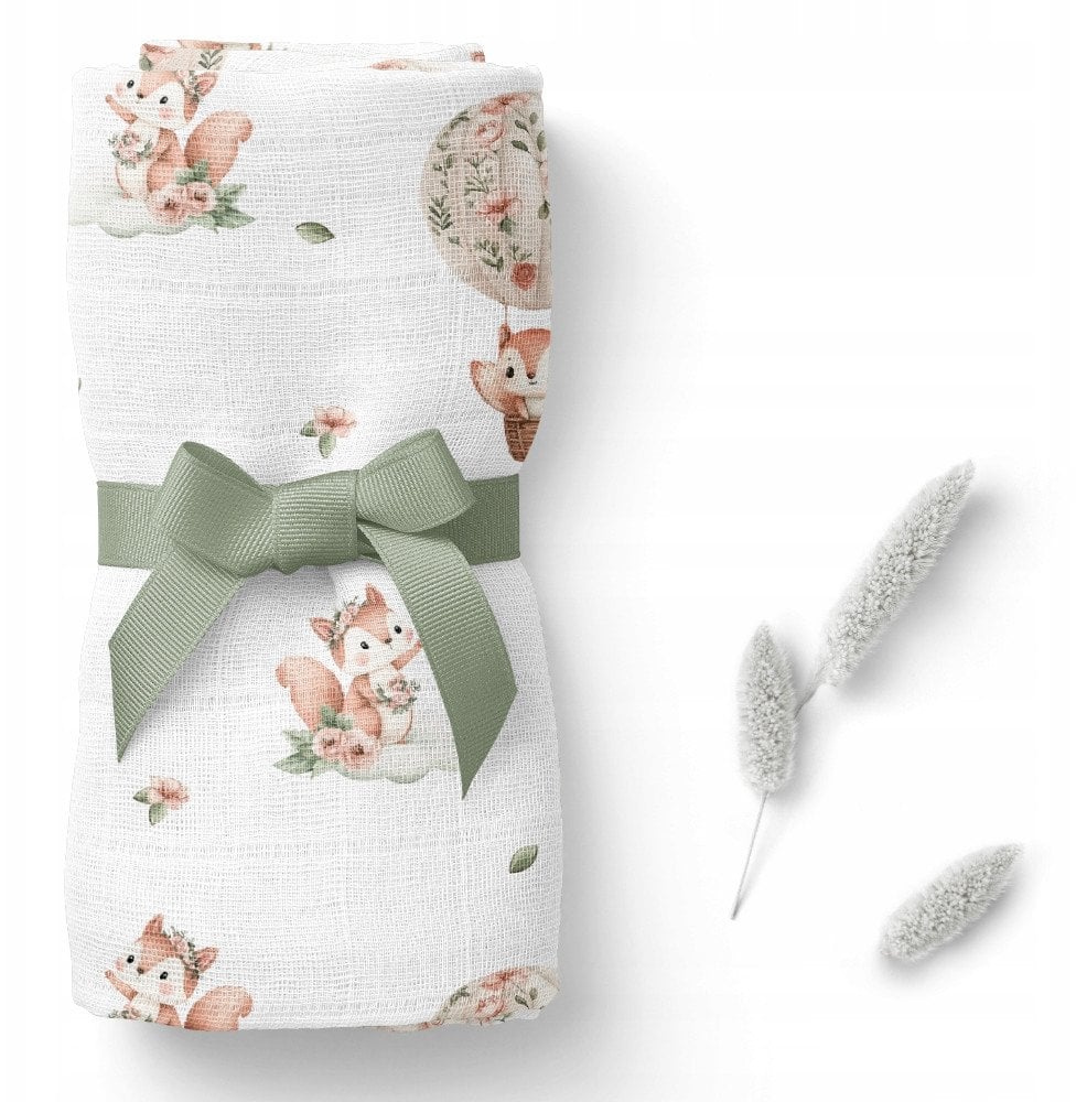 BOCIOLAND BL189-PIELUSZKA BAMBUSOWA 110X110 WIEWIÓRKI