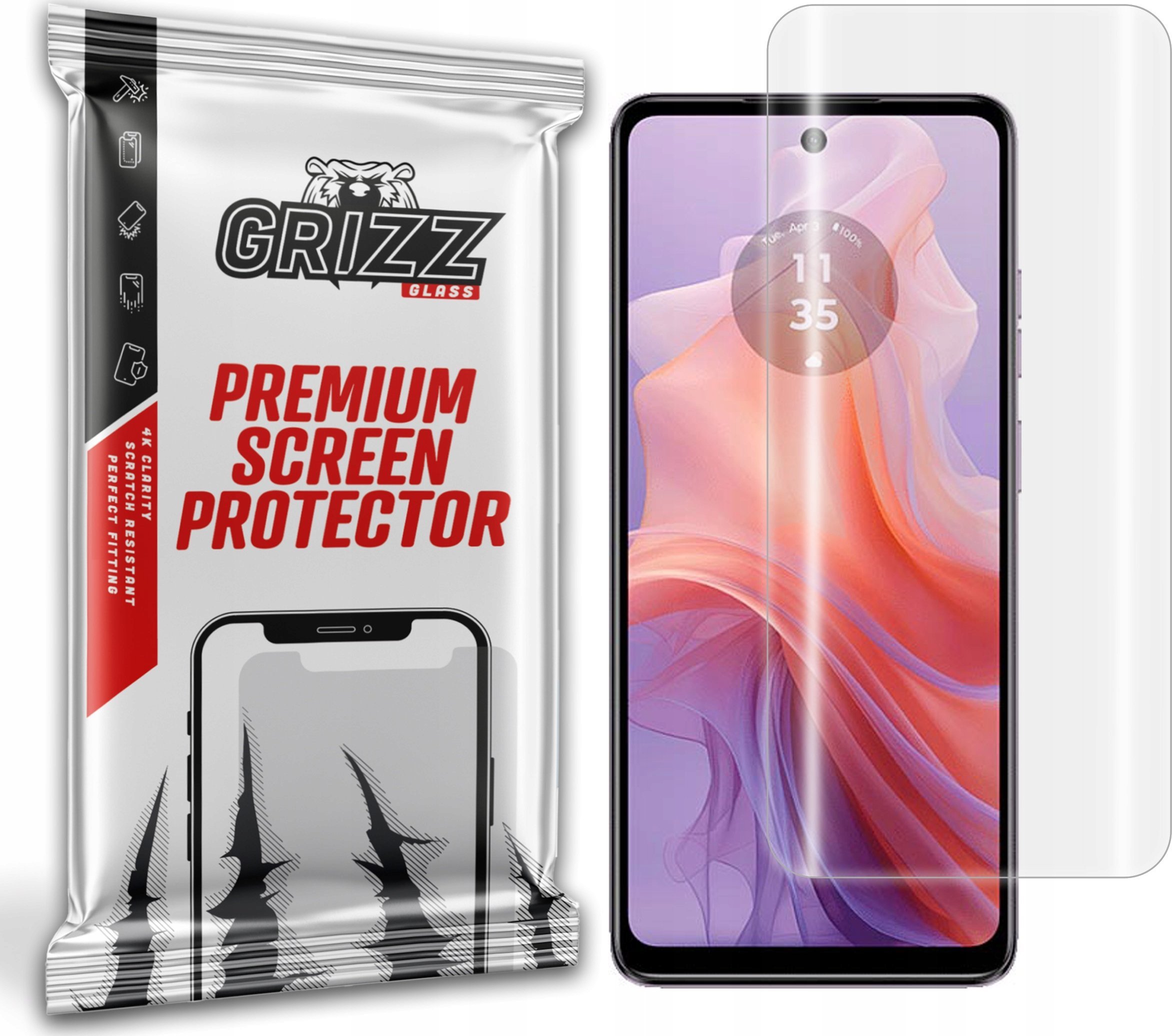 GrizzGlass Folia hydrożelowa GrizzGlass Hydrofilm do Motorola Moto E14