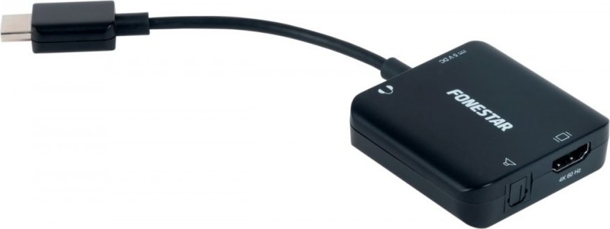 Fonestar Fonestar FO-442HA - Extractor HDMI + optical SPDIF/3,5mm minijack. UHD 4K