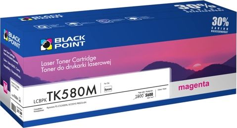 Toner Black Point LCBPKTK580M Magenta Zamiennik TK-580 (LCBPKTK580M)