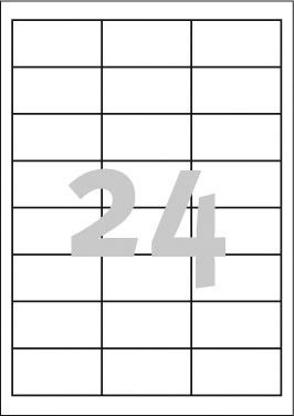 Avery Zweckform ETYK.ZF 3658 64,6X33,8 MAR.G/D 2400 ETYKIETA - 3658