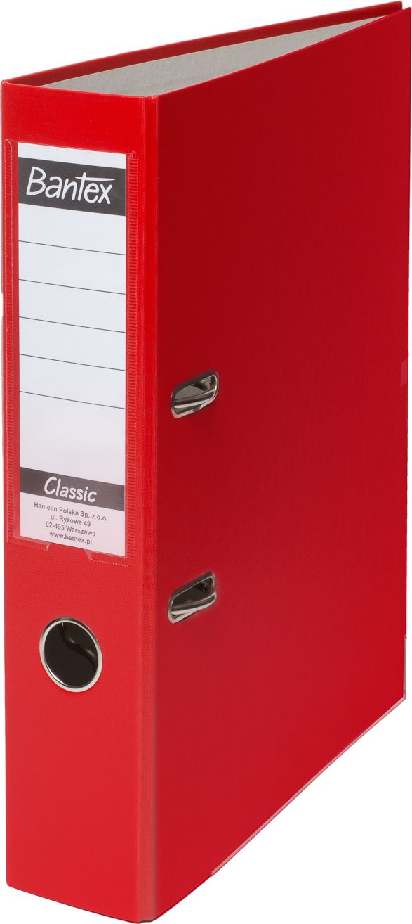 Segregator Bantex Budget dźwigniowy A4 50mm czerwony (HAME0451)