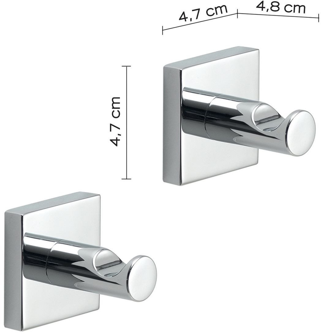 MACAO HOOK 2 PIECES CHROMED